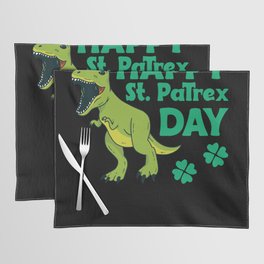 Happy St. Patrex Day Trex St. Patricks Pun Placemat