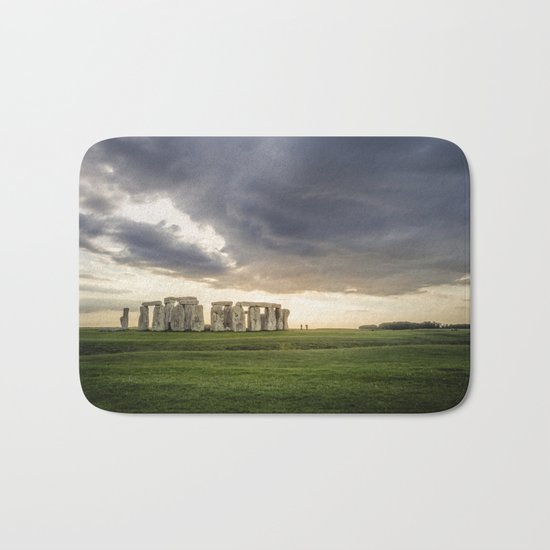 Sunset on Stonehenge Bath Mat