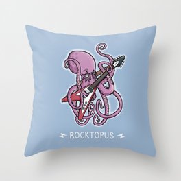 Rocktopus Throw Pillow