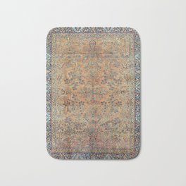Kashan Floral Persian Carpet Print Bath Mat