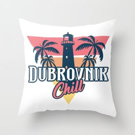 Dubrovnik chill Throw Pillow