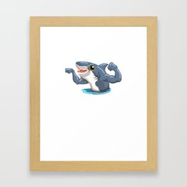 Funny Shark Framed Art Prints For Any Decor Style Society6