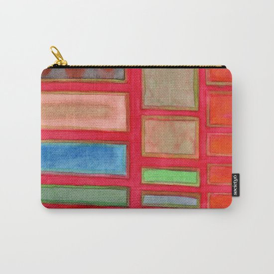 Some Chosen Rectangles orderly on Red Carry-All Pouch