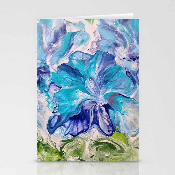 Blue Hibiscus Stationery Cards