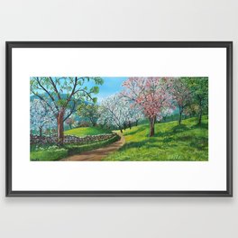 Spring in the Valley Framed Art Print
