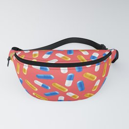 PILLS PATTERN ( JUICY RED | BLUE | GOLDEN YELLOW ) Fanny Pack
