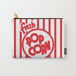 Fresh Popcorn Carry-All Pouch | Cinema, Carnival, Vintage, Red, Graphicdesign, Retro, Movies, Stripes, White, Popcorn 