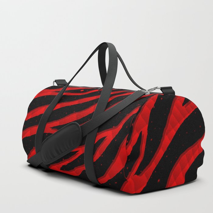 Ripped SpaceTime Stripes - Red Duffle Bag