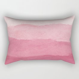 Ombre Waves in Pink Rectangular Pillow