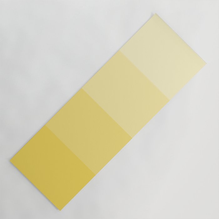 Four Shades of Yellow Yoga Mat
