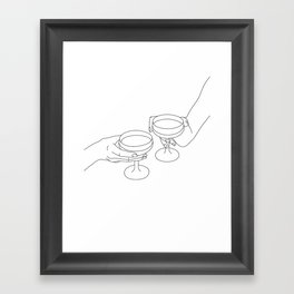Cheers Drinking Buddies Framed Art Print