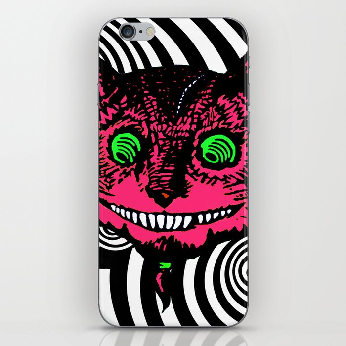 Cheshire Cat in Vortex iPhone Skin