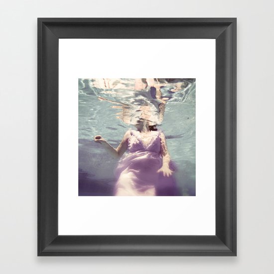 Dive in Violet Framed Art Print