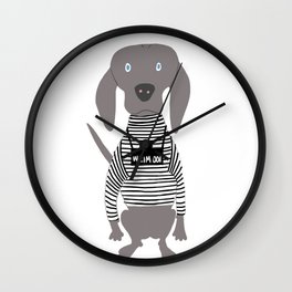 Weim Jailbird Grey Ghost Weimaraner Dog Hand-painted Pet Drawing Wall Clock | Weimaraner, Weimie, Graphicdesign, Gundog, Germandog, Retriever, Pedigree, Ink, Dog, Pointer 