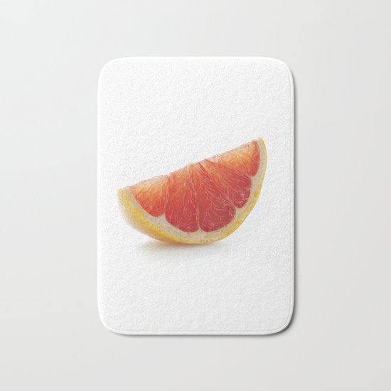 Grapefruit slice Bath Mat