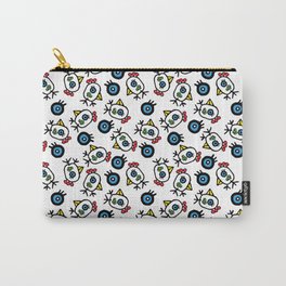 Pajaro Paradise 2019 Carry-All Pouch | Painting, Yellow, Pop Art, Pajaros, Blue, Red, Prints, Green, Birds, Pattern 