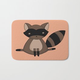 Baby Raccoon Bath Mat | Nursery, Babyanimal, Baby, Raccoon, Babyraccoon, Animal, Graphicdesign, Babyanimals 