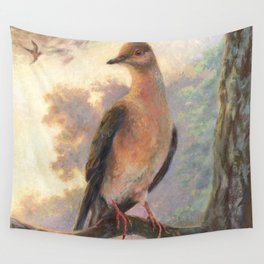 Passenger Pigeon - Martha Finds Her Flock  Wall Tapestry