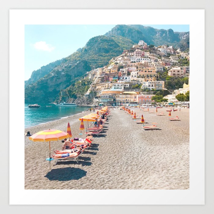 perfect beach day - Positano, Italy Kunstdrucke perfect beach day - Positano, Italy Kunstdrucke