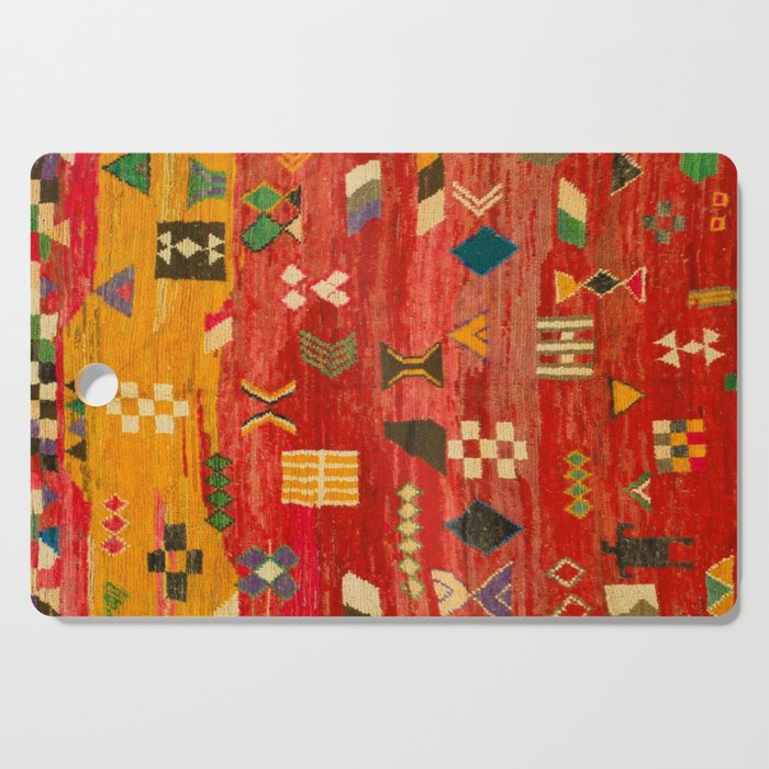 Oriental Orange Moroccan Berber rug Cutting Board