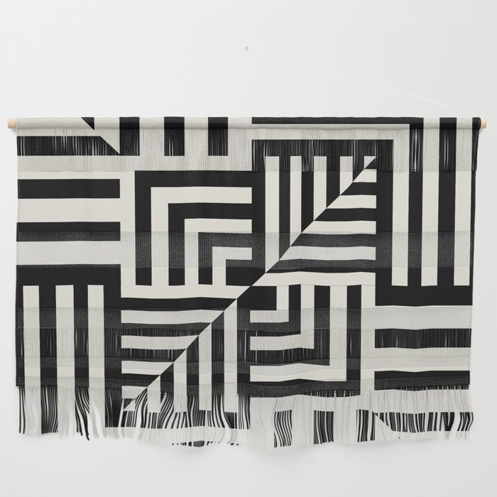 Layers 4 pattern black Wall Hanging