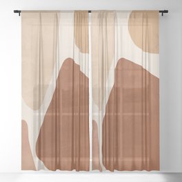 Abstract Shapes 47 Sheer Curtain
