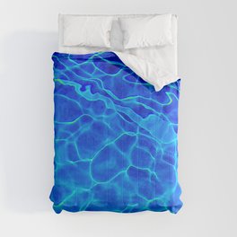 Blue Water Abstract Comforter