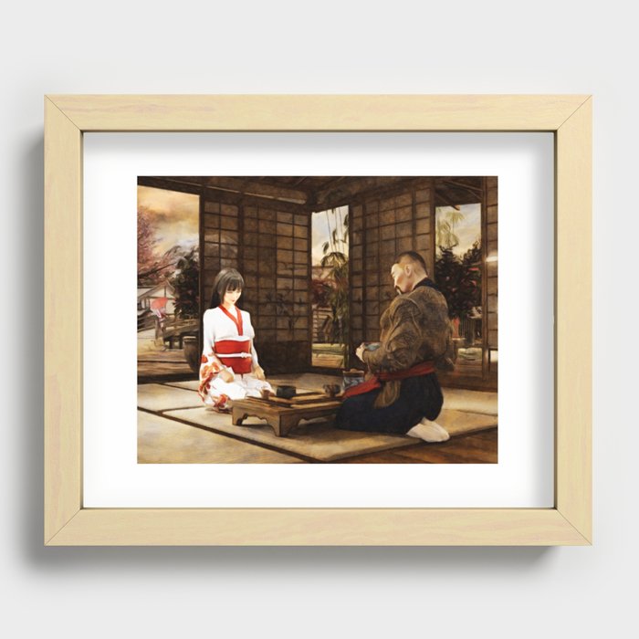 "The Way of Tea" (Japanese Tea Ceremony) Recessed Framed Print