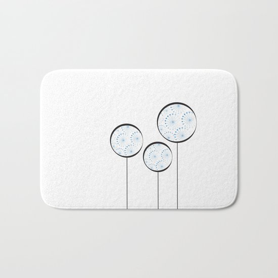 Abstract Dandelion Bath Mat