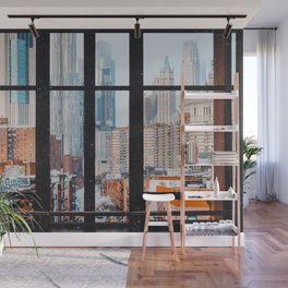 New York City Window Wall Mural