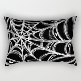 Spider web and eyes on Halloween  Rectangular Pillow
