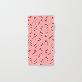Candy Canes - Pink Hand & Bath Towel