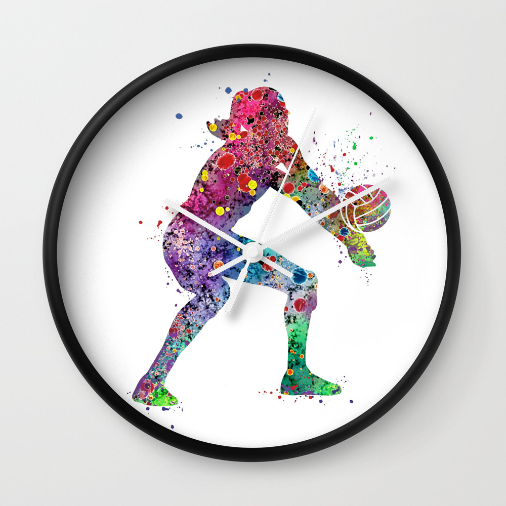 Volleyball Girl Watercolor Print Girls Room Decor Volleyball