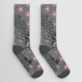 Hidden Dragon / Oriental dragon design Socks