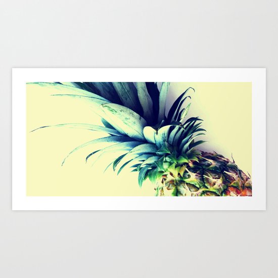 Tall pineapple Art Print