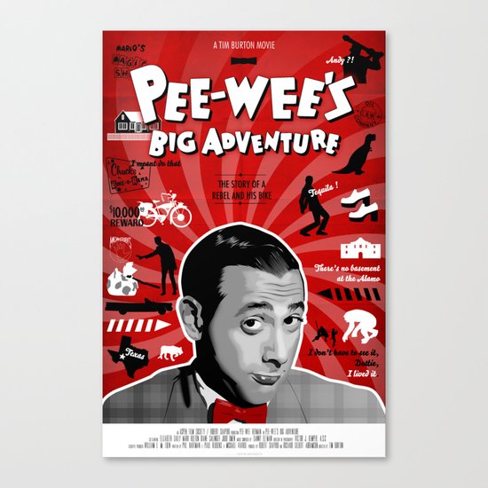 Pee-wee's big adventure Canvas Print