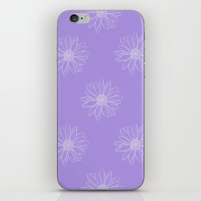 Positively Purple Daisies iPhone Skin