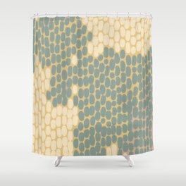 Retro abstract snake skin design Shower Curtain