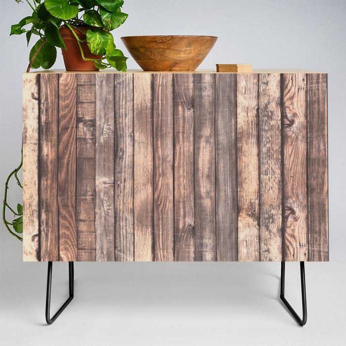 Background of old vertical wooden wall texture photo Credenza