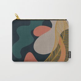 Abstract Golden Leaf 2 with Dark Background Carry-All Pouch