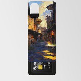Walking through a medieval Italian village Android Card Case