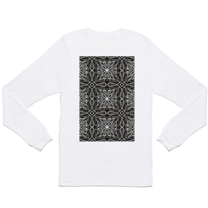 BW starry abstract mosaic A Long Sleeve T Shirt