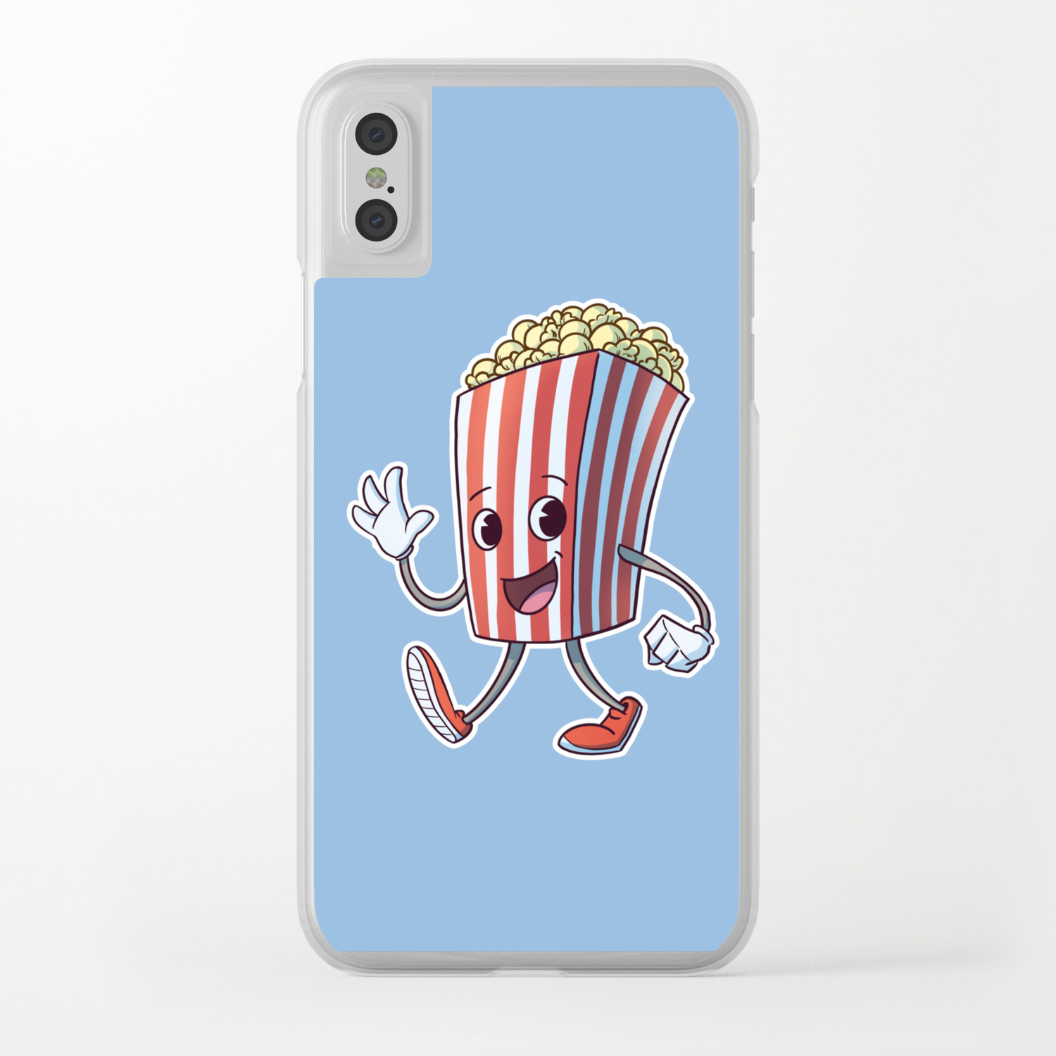 Movie Time Popcorn Buddy Clear Iphone Case By Jonathanziegler