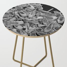 Ballet Plie Of Old Pointe Shoes Pile  Side Table