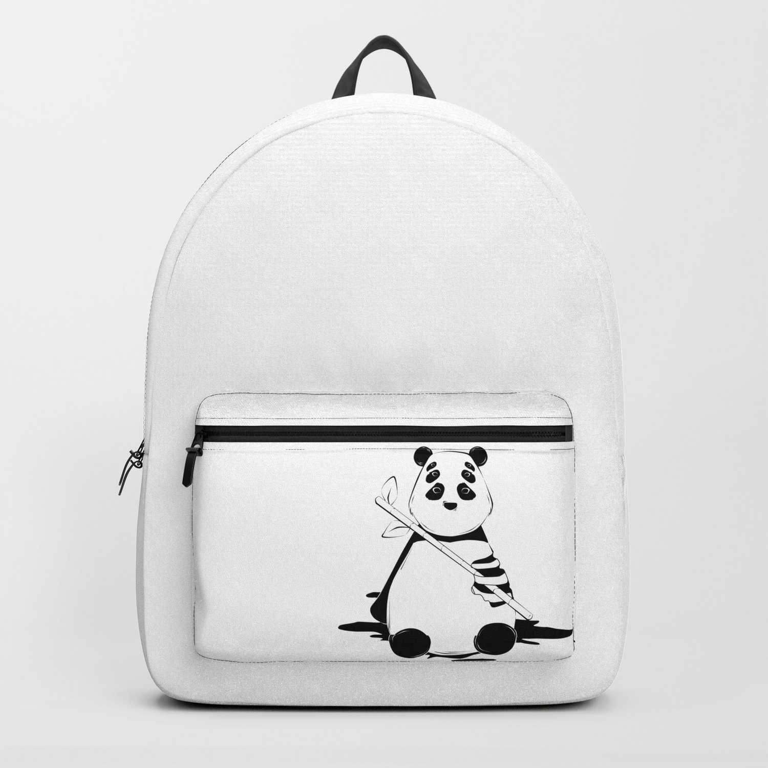 little white backpack