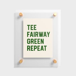 Golf Clubs Balls Cute Funny Tee Fairway Graphic Retirement Floating Acrylic Print
