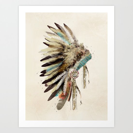 headdress Art Print