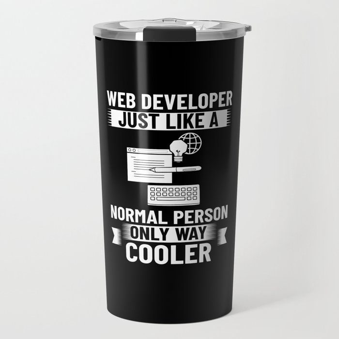 Web Development Engineer Developer Manager Travel Mug