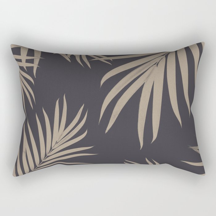 Palm Leaves Pattern Sepia Vibes #2 #tropical #decor #art #society6 Rectangular Pillow