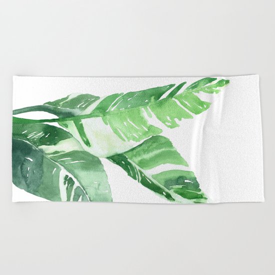 Leaves Beach Towel
